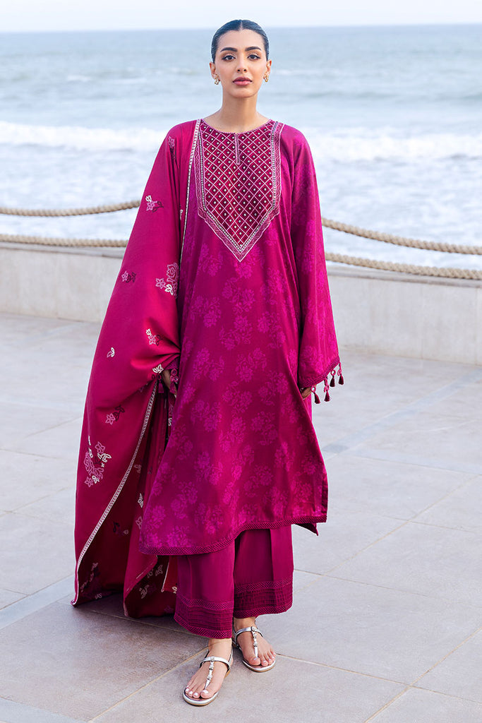 FLORID ZEAL-3PC SATIN PRINTED SUIT