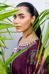 FLORAL MUSE-3PC SATIN PRINTED SUIT