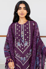 MYSTIC DUST-3PC SATIN EMBROIDERED SUIT