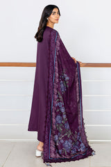 MYSTIC DUST-3PC SATIN EMBROIDERED SUIT