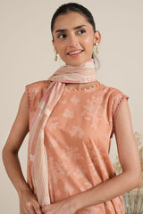 CORAL CRUSH-3PC PRINTED LAWN SUIT