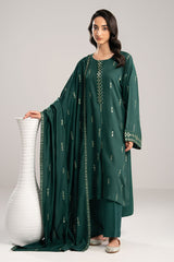 GREEN DROP-2PC(SHIRT & DUPPATA)