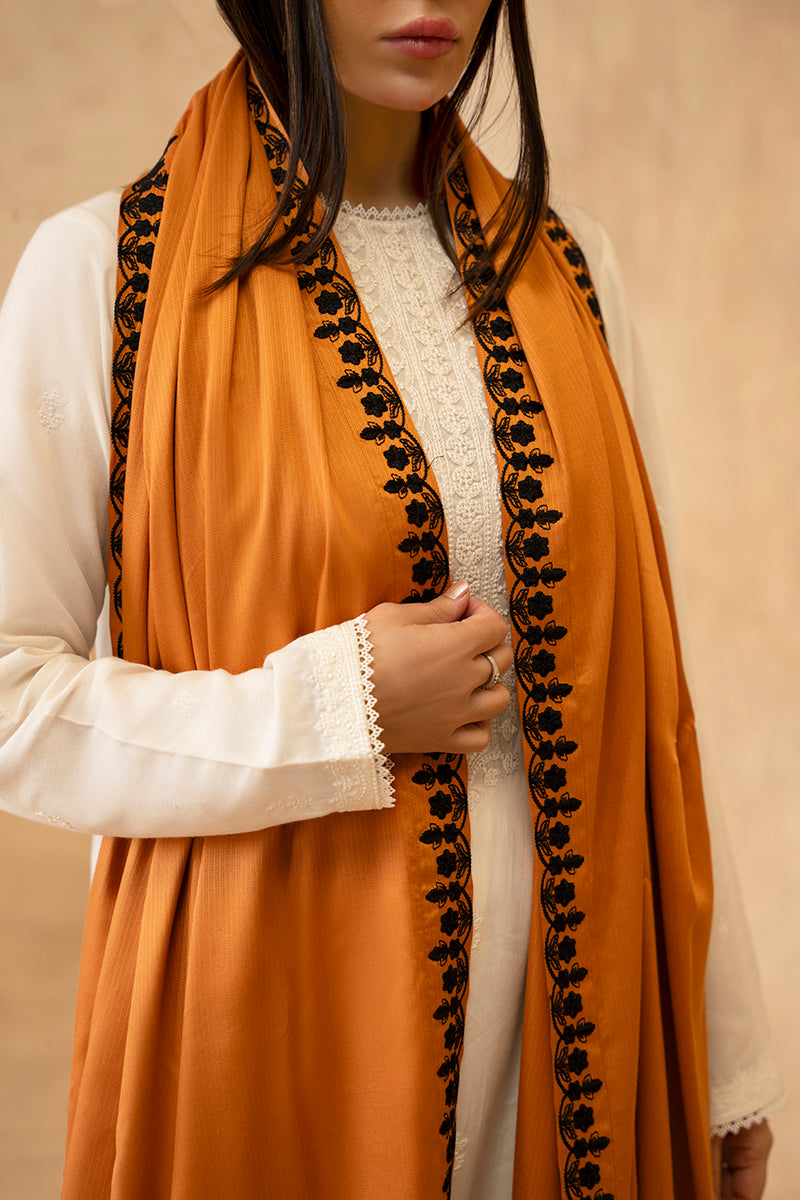 TANGERINE EMBROIDERED SHAWL tangerine-embroidered-shawl