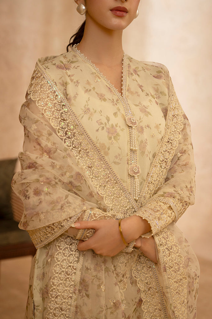 Hana Embroidered Organza Stitched 2 Piece Suit Aurora