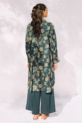 TEAL AURA-2PC LINEN SUIT