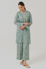 REEF WATERS-2 PIECE LINEN PRINTED SUIT