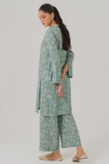 REEF WATERS-2 PIECE LINEN PRINTED SUIT