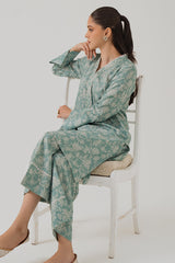 REEF WATERS-2 PIECE LINEN PRINTED SUIT