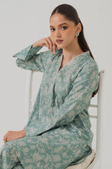 REEF WATERS-2 PIECE LINEN PRINTED SUIT