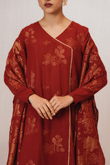 GOLDEN OCHRE-3 PIECE JACQUARD SUIT