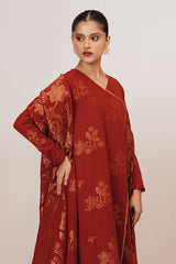 GOLDEN OCHRE-3 PIECE JACQUARD SUIT