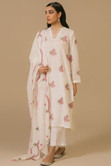 SKY BLOOM-2 PIECE (SHIRT & DUPATTA)