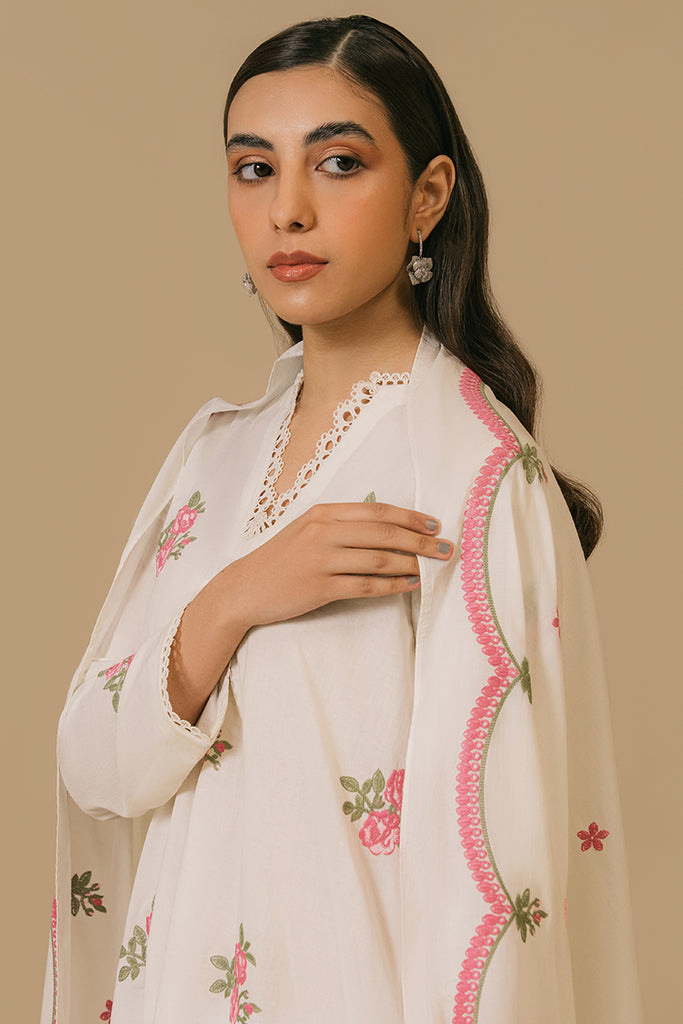 SKY BLOOM-2PC (SHIRT & DUPATTA)