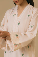 POWDER PUFF-LAWN EMBROIDERED SHIRT