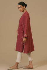 MAUVEWOOD-LAWN EMBROIDERED SHIRT