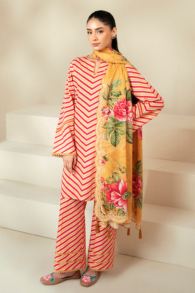 GOLDEN ROSADO-3 PIECE LAWN SUIT