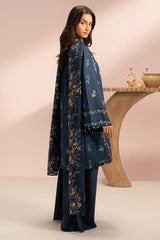 MIDNIGHT BLOSSOM-3PC PRINTED LAWN SUIT