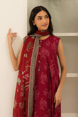 CARMINE FLORET-3 PC PRINTED LAWN SUIT