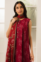 CARMINE FLORET-3 PC PRINTED LAWN SUIT