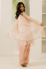 CORAL DUST-3 PC PRINTED LAWN SUIT