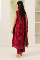 CARMINE FLORET-3 PC PRINTED LAWN SUIT