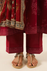 CARMINE FLORET-3 PC PRINTED LAWN SUIT