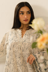 DUSTY GLINT-2 PC PRINTED LAWN SUIT