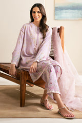 LAVENDER DUSK-3PC (SHIRT, TROUSER & DUPATTA)