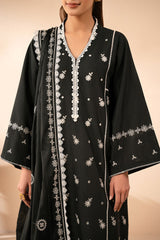 OBSIDIAN GRACE-2PC (SHIRT & DUPATTA)