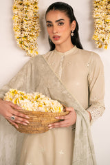 DUSTY AQUA-2PC (SHIRT & DUPATTA)