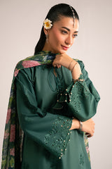 PINE GREEN-2PC (SHIRT & DUPATTA)