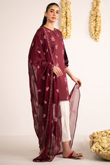 ROSE GLAM-2PC (SHIRT & DUPATTA)