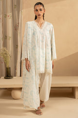 VANILLA ICE- 3PC EMBROIDERED LAWN SUIT