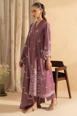 SUBTLE BLOOM- 3PC EMBROIDERED LAWN SUIT
