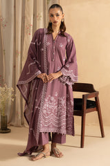 SUBTLE BLOOM- 3PC EMBROIDERED LAWN SUIT