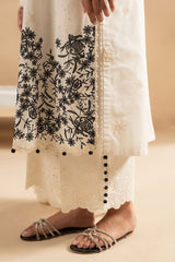 MUTED PEARL- 3PC EMBROIDERED LAWN SUIT