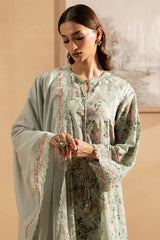 DEWY MEADOW- 3PC EMBROIDERED LAWN SUIT