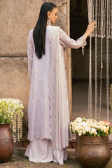 LAVENDER GLAM-3PC CHIFFON EMBROIDERED PRET