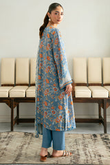 BLUE GLASS-3PC (SHIRT, TROUSER & DUPATTA)