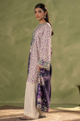 LAVENDER FRAME-3 PIECE PRINTED MARINA SUIT