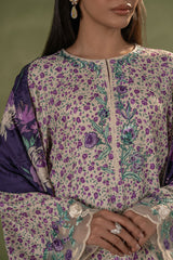 LAVENDER FRAME-3 PIECE PRINTED MARINA SUIT
