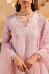 MUTED PINK-2 PIECE ORGANZA EMBROIDERED SUIT