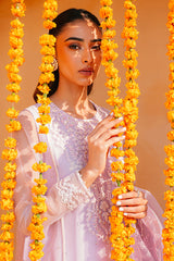 LILAC WHISPER-2 PIECE ORGANZA EMBROIDERED SUIT