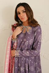 MISTIC FLORID-3PC SILK EMBROIDERED SUIT