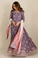 MISTIC FLORID-3PC SILK EMBROIDERED SUIT