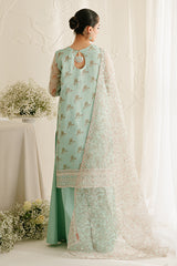 PRISTINE MINT-4PC ORGANZA EMBROIDERED SUIT