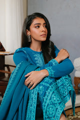 ETHNIC GROOVE-3PC KHADDAR EMBROIDERED SUIT