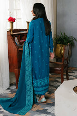 ETHNIC GROOVE-3PC KHADDAR EMBROIDERED SUIT