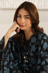 BLACK CHARM PRINTED LAWN SHIRT