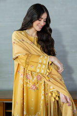 ROSETTE BLISS-3PC SATIN EMBROIDERED SUIT